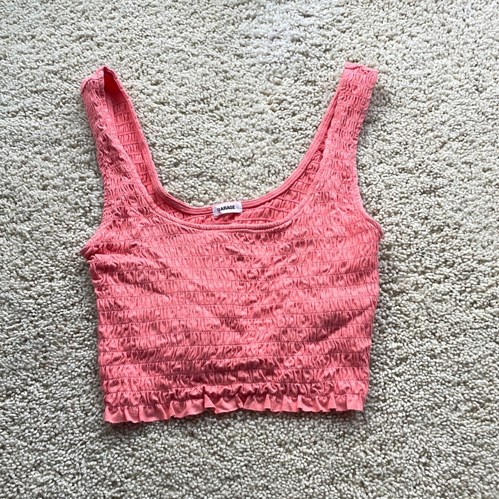 Garage pink tank top